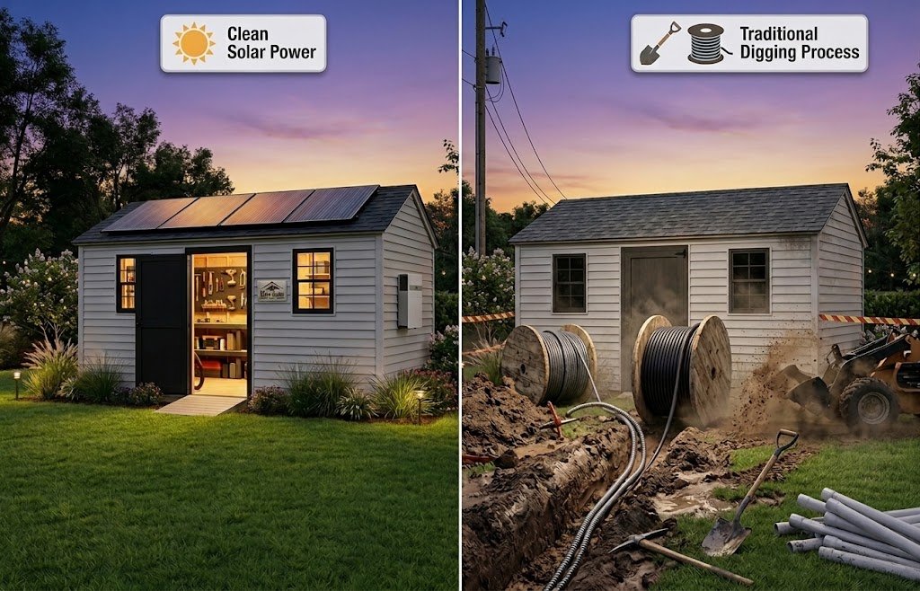 Why Choose Solar Power for Your Outdoor Shed, dino sheds massachussets